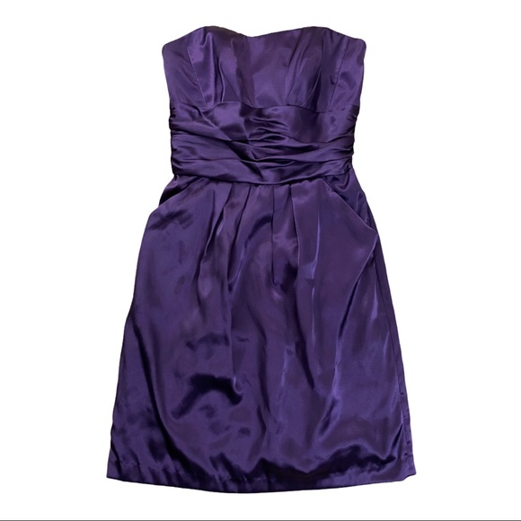 D16 David's Bridal Purple Firework Evening Gown (XS)